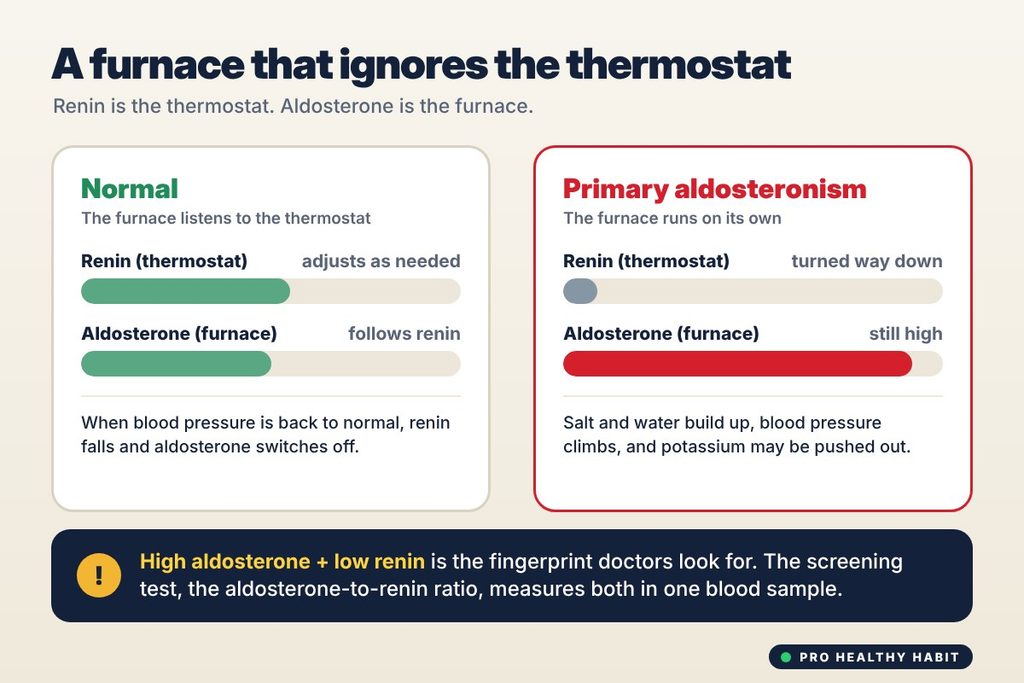 high aldosterone low renin primary aldosteronism